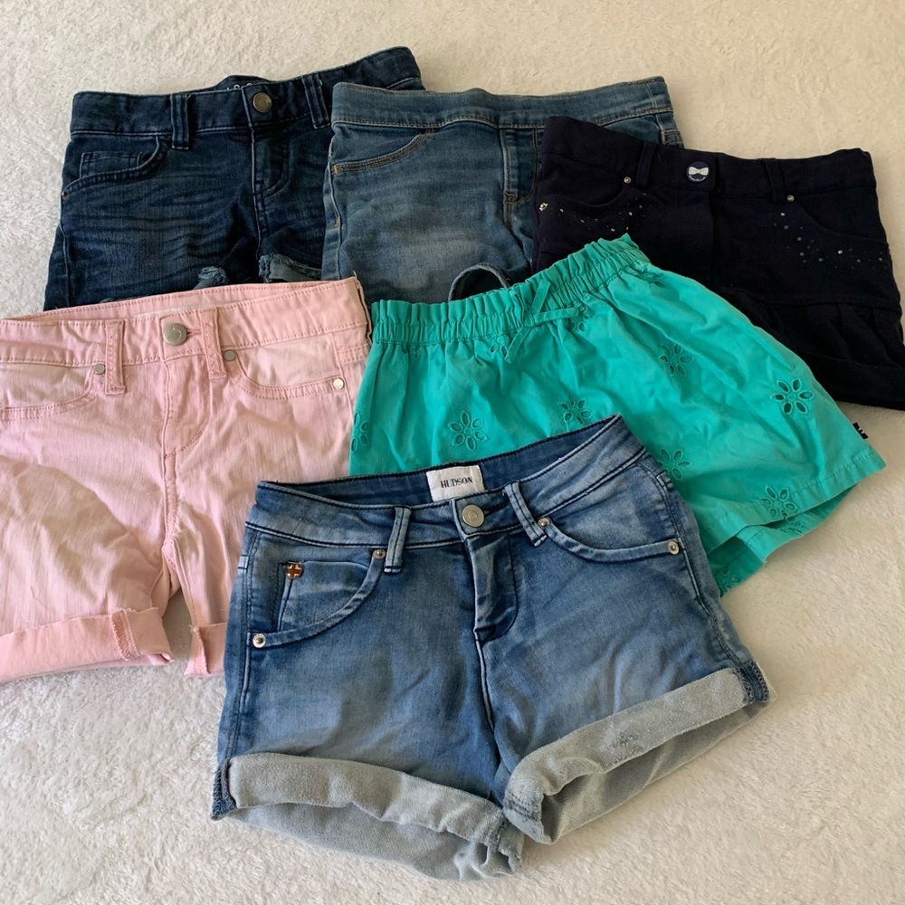 6 Name Brand Girls Shorts Bundle 7/8